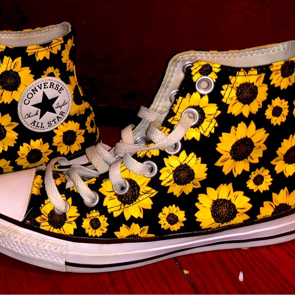 Sunflower Converse - Picture 1 of 3